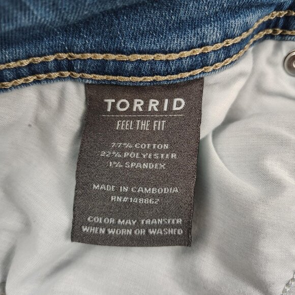 Torrid Luxe Slim Boot Jeans Womens 18 S Super Stretch Bootcut - Picture 3 of 9